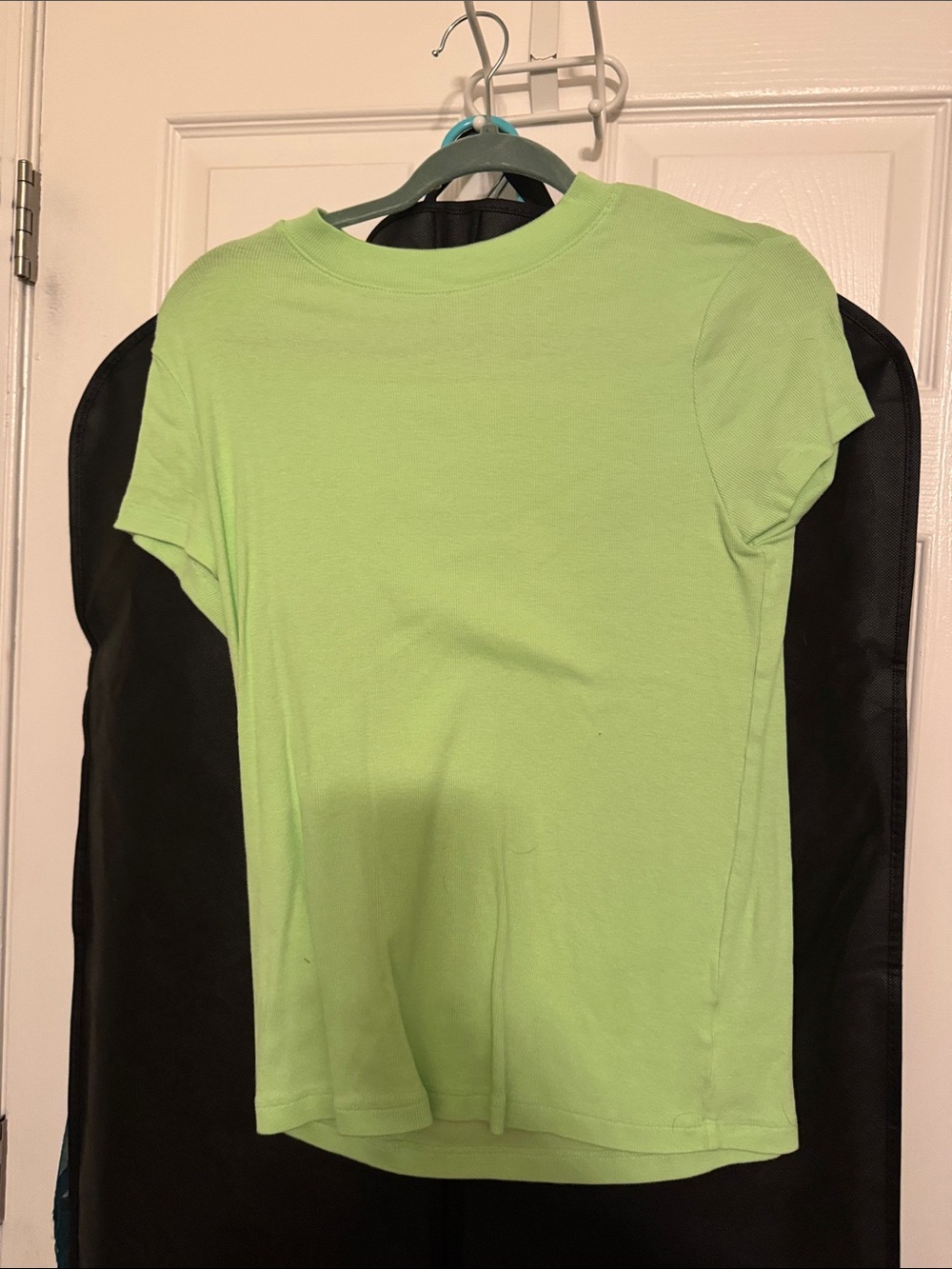 Solid Light Green Cotton Tee